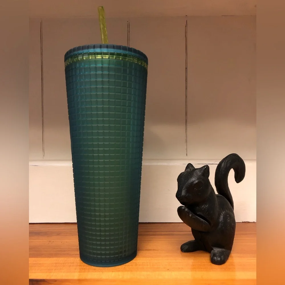 2022 Starbucks 24 oz Tumbler Mountain Dew Green Like New Never Used